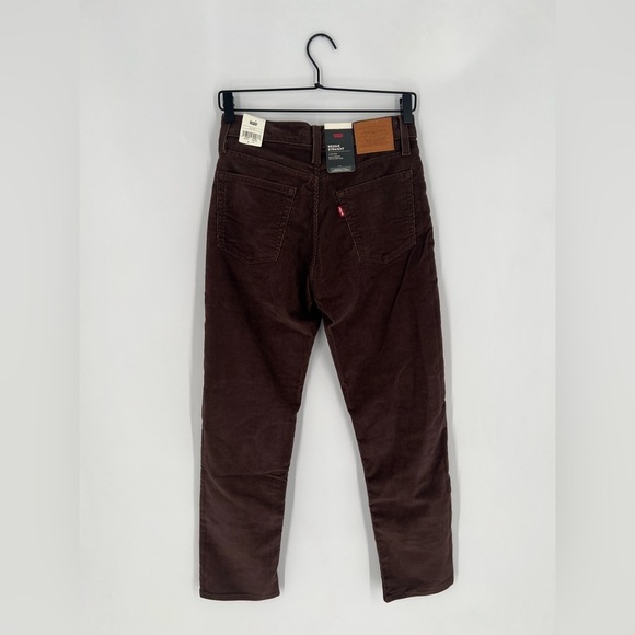 Levi’s Wedgie Straight Corduroy Brown High Rise Pants - Picture 5 of 7